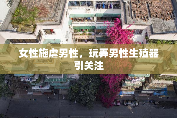 女性施虐男性，玩弄男性生殖器引关注
