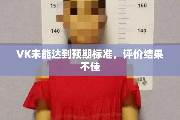 VK未能达到预期标准，评价结果不佳