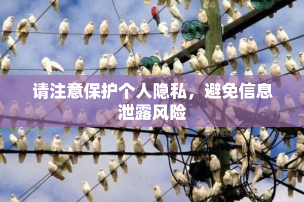请注意保护个人隐私，避免信息泄露风险