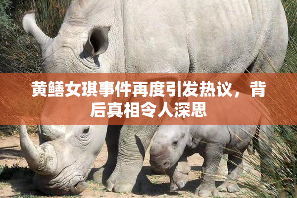 黄鳝女琪事件再度引发热议，背后真相令人深思