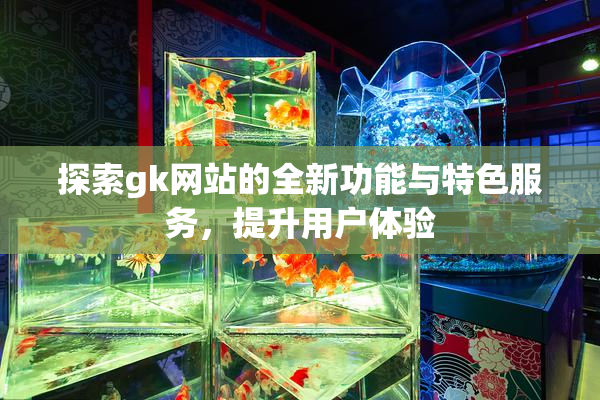 探索gk网站的全新功能与特色服务，提升用户体验