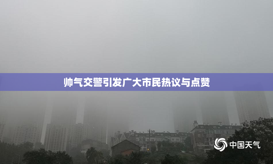 帅气交警引发广大市民热议与点赞