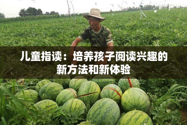 儿童指读：培养孩子阅读兴趣的新方法和新体验