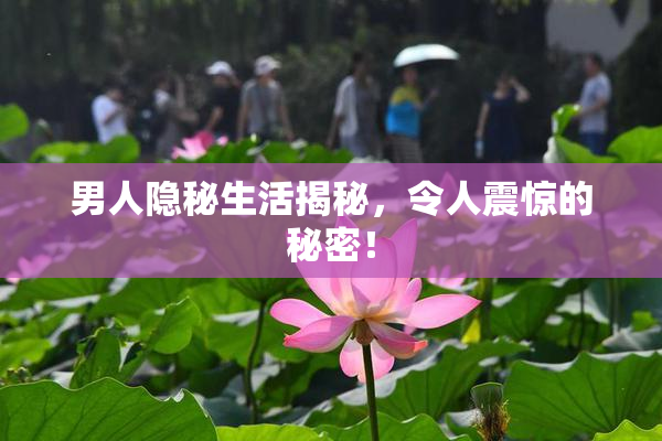 男人隐秘生活揭秘，令人震惊的秘密！