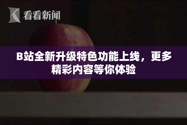 B站全新升级特色功能上线，更多精彩内容等你体验