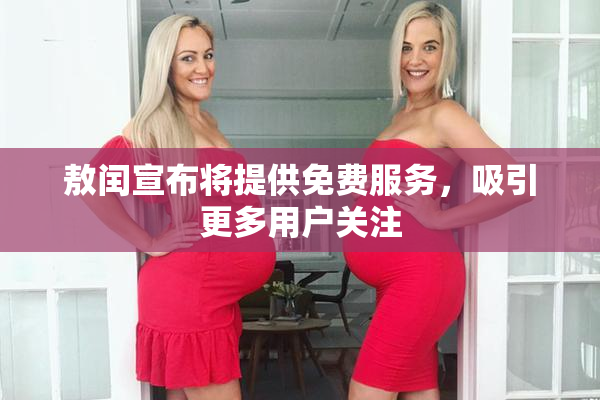 敖闰宣布将提供免费服务，吸引更多用户关注