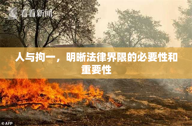 人与拘一，明晰法律界限的必要性和重要性