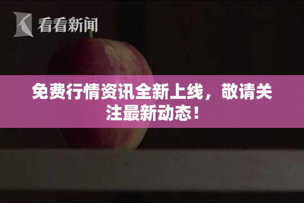 免费行情资讯全新上线，敬请关注最新动态！