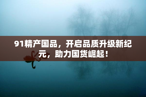 91精产国品，开启品质升级新纪元，助力国货崛起！