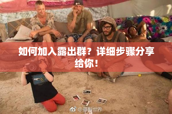 如何加入露出群？详细步骤分享给你！