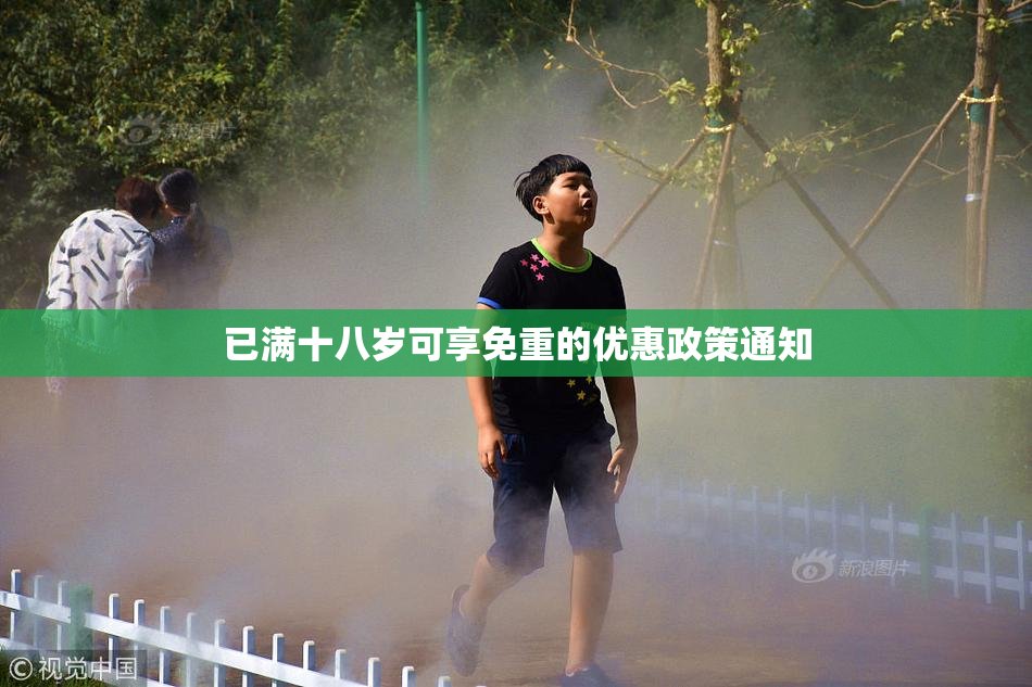 已满十八岁可享免重的优惠政策通知