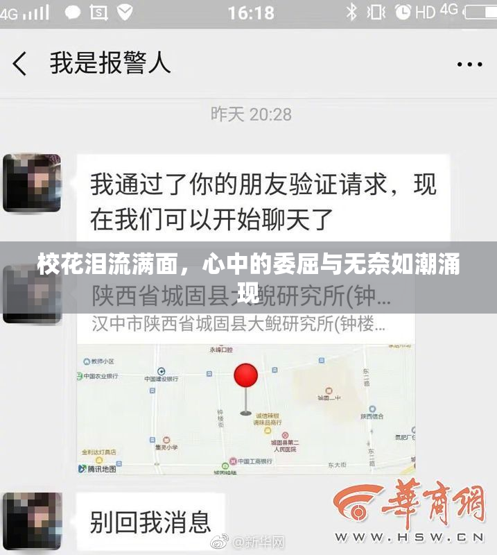 校花泪流满面，心中的委屈与无奈如潮涌现