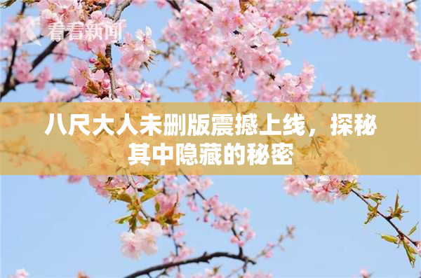 八尺大人未删版震撼上线，探秘其中隐藏的秘密