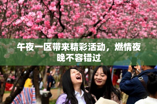 午夜一区带来精彩活动，燃情夜晚不容错过