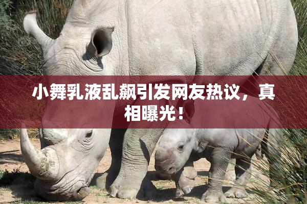 小舞乳液乱飙引发网友热议，真相曝光！