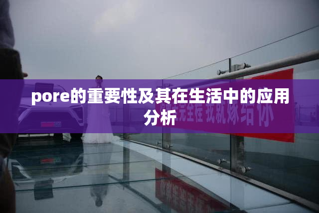 pore的重要性及其在生活中的应用分析