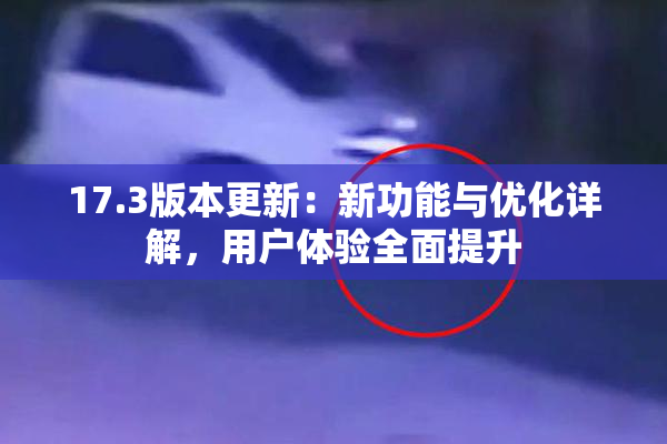 17.3版本更新：新功能与优化详解，用户体验全面提升