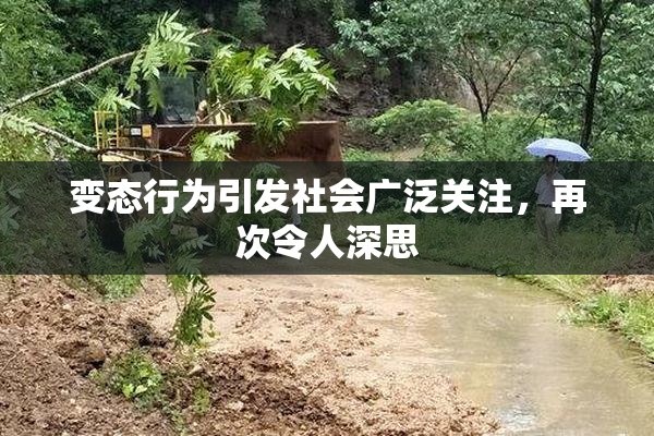 变态行为引发社会广泛关注，再次令人深思