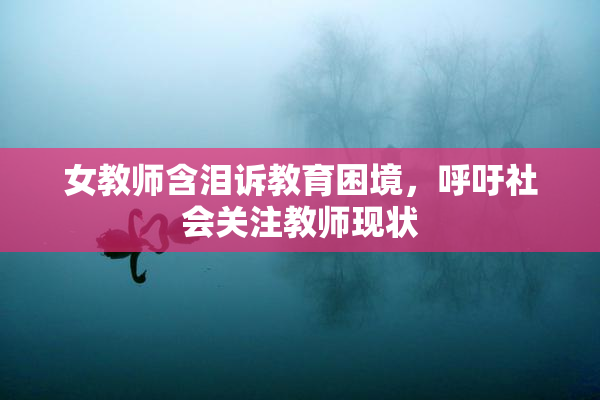 女教师含泪诉教育困境，呼吁社会关注教师现状