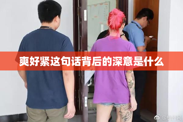 爽好紧这句话背后的深意是什么