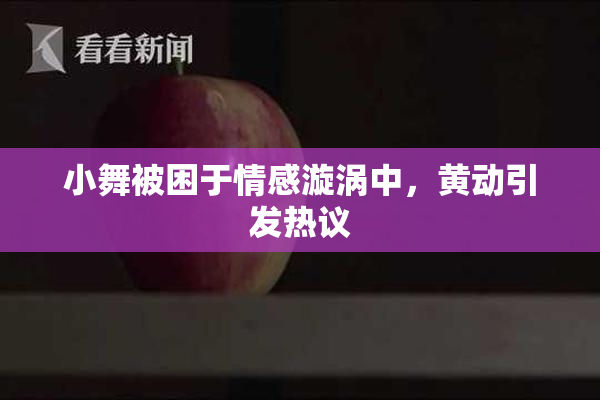 小舞被困于情感漩涡中，黄动引发热议