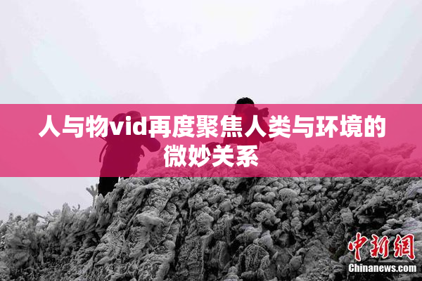 人与物vid再度聚焦人类与环境的微妙关系