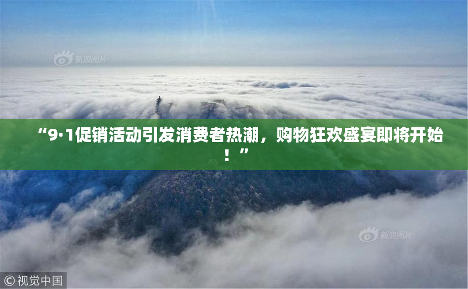“9·1促销活动引发消费者热潮，购物狂欢盛宴即将开始！”