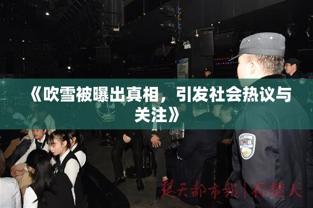 《吹雪被曝出真相，引发社会热议与关注》