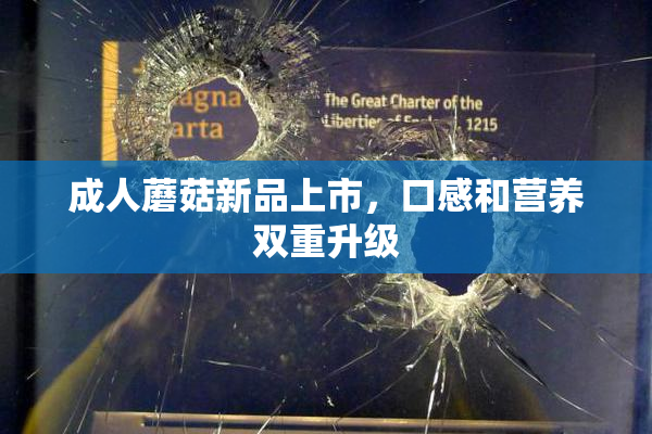 成人蘑菇新品上市，口感和营养双重升级