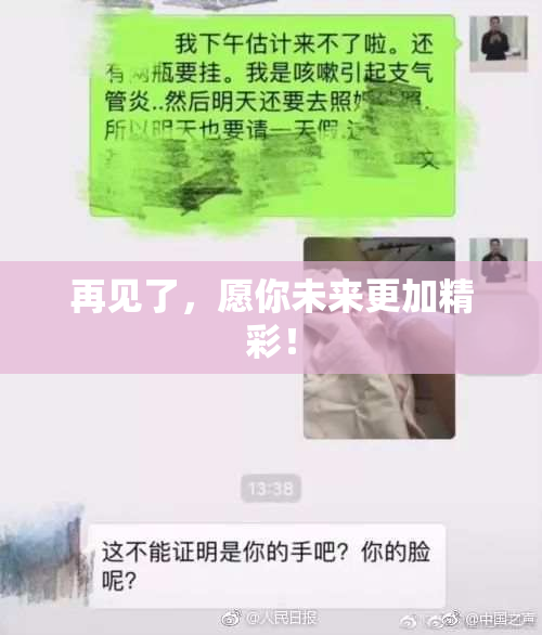 再见了，愿你未来更加精彩！