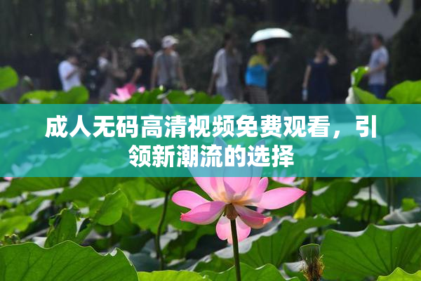成人无码高清视频免费观看，引领新潮流的选择