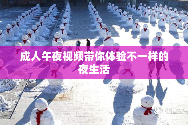 成人午夜视频带你体验不一样的夜生活