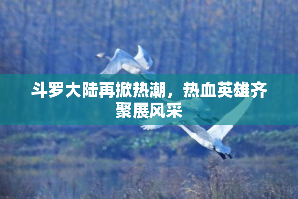 斗罗大陆再掀热潮，热血英雄齐聚展风采