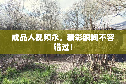 成品人视频永，精彩瞬间不容错过！