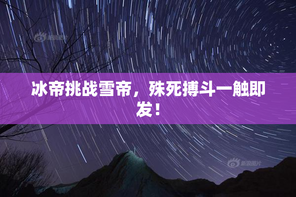 冰帝挑战雪帝，殊死搏斗一触即发！
