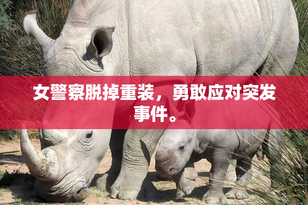 女警察脱掉重装，勇敢应对突发事件。