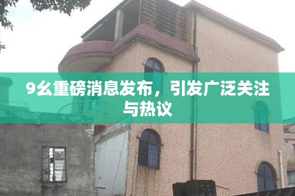 9幺重磅消息发布，引发广泛关注与热议