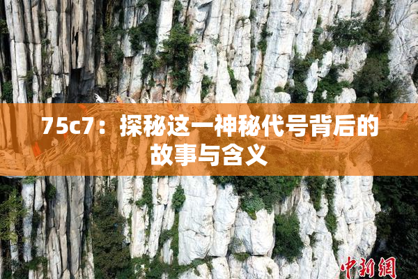 75c7：探秘这一神秘代号背后的故事与含义