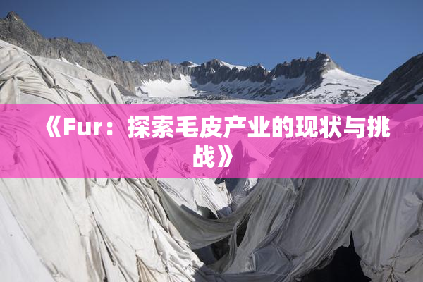 《Fur：探索毛皮产业的现状与挑战》