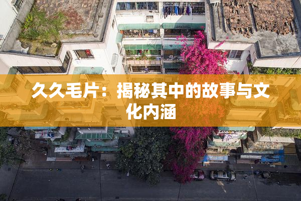 久久毛片：揭秘其中的故事与文化内涵