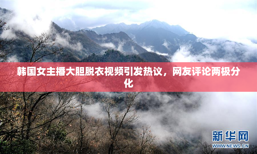 韩国女主播大胆脱衣视频引发热议，网友评论两极分化