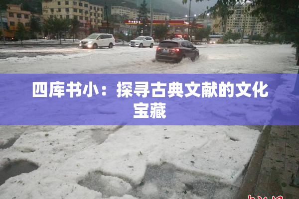 四库书小：探寻古典文献的文化宝藏