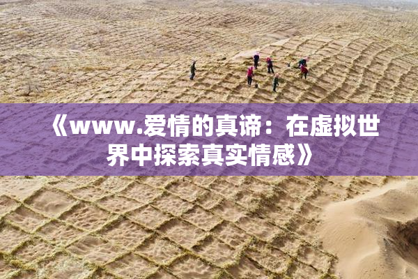 《www.爱情的真谛：在虚拟世界中探索真实情感》