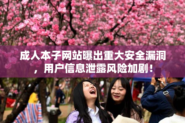 成人本子网站曝出重大安全漏洞，用户信息泄露风险加剧！