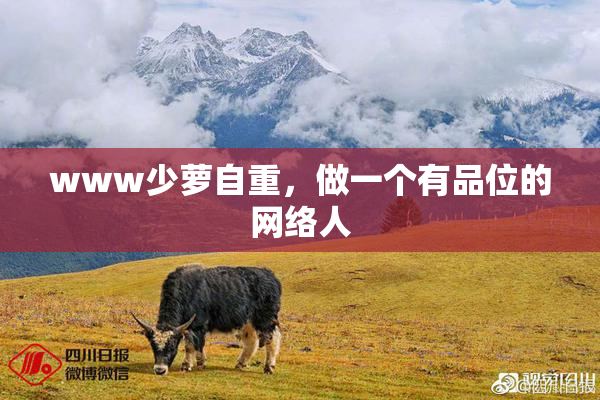 www少萝自重，做一个有品位的网络人