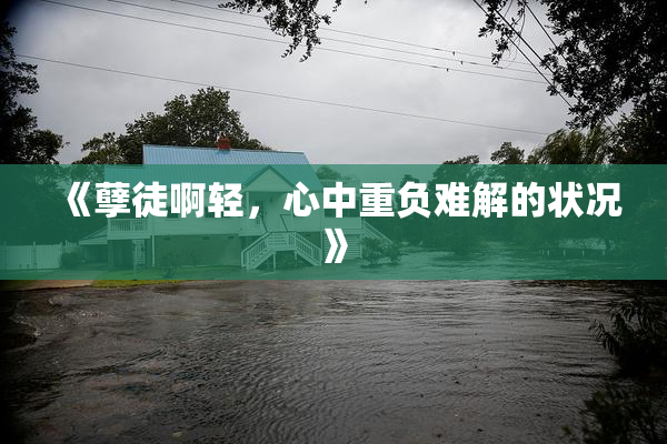 《孽徒啊轻，心中重负难解的状况》