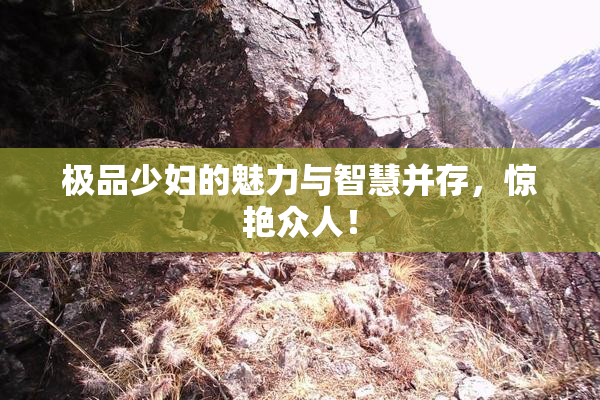 极品少妇的魅力与智慧并存，惊艳众人！