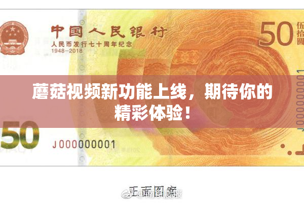 蘑菇视频新功能上线，期待你的精彩体验！