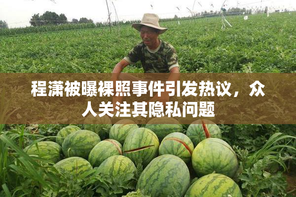 程潇被曝裸照事件引发热议，众人关注其隐私问题