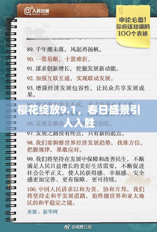 樱花绽放9.1，春日盛景引人入胜